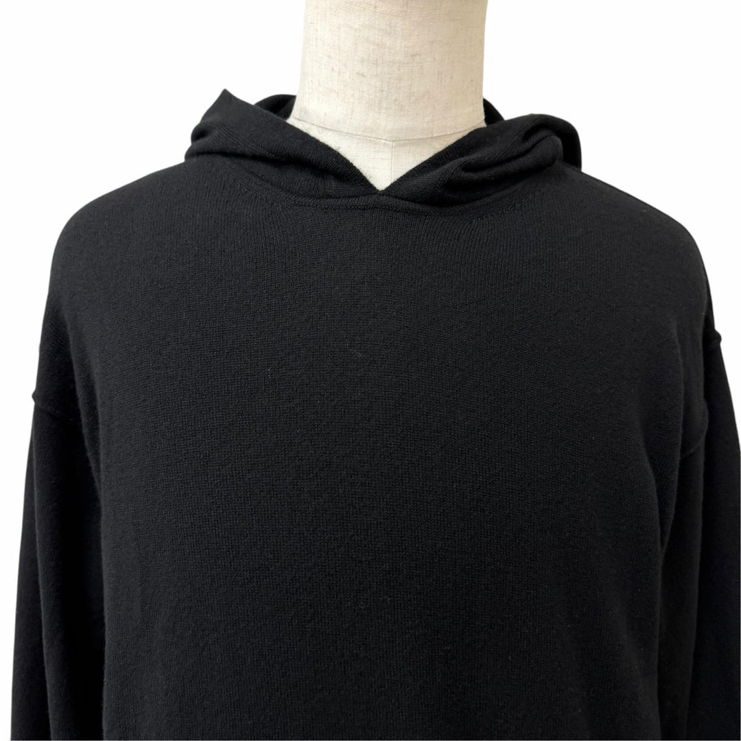 Excellent LOUIS VUITTON hoodie Inside Out Pullover Knit black cashmere mens L