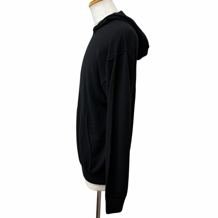 Excellent LOUIS VUITTON hoodie Inside Out Pullover Knit black cashmere mens L