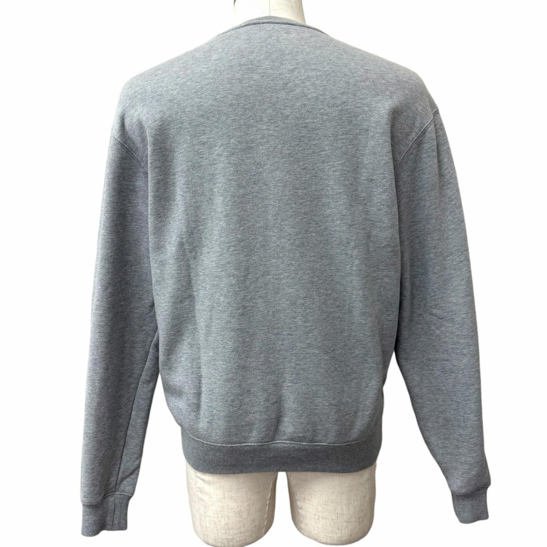 Excellent GUCCI sweat GUCCI UNIVERSITY Oversized Crew Neck Light gray