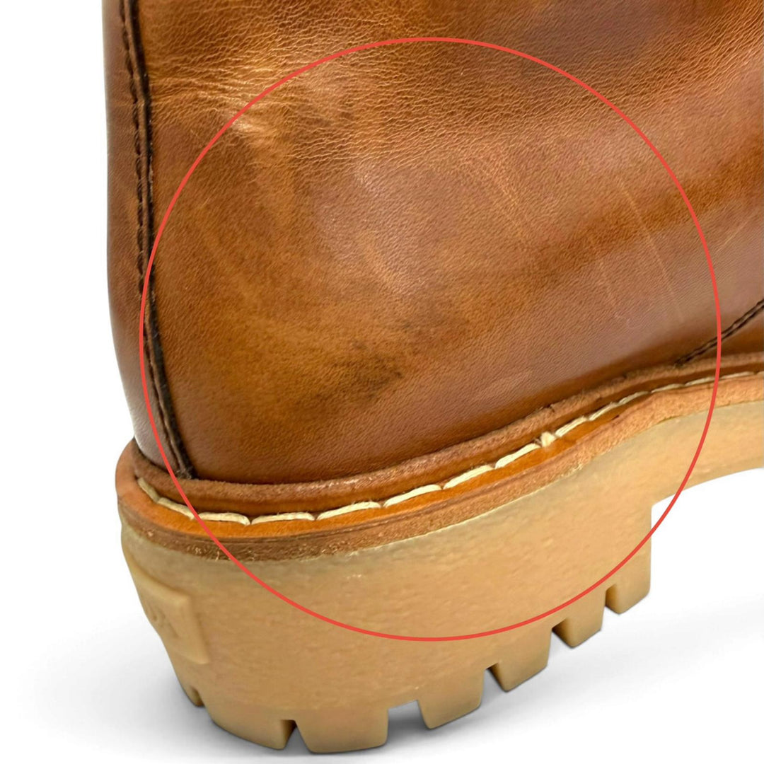 Great PRADA short boots Lace-up leather ankle boots Brown Women IT 36 1T803N