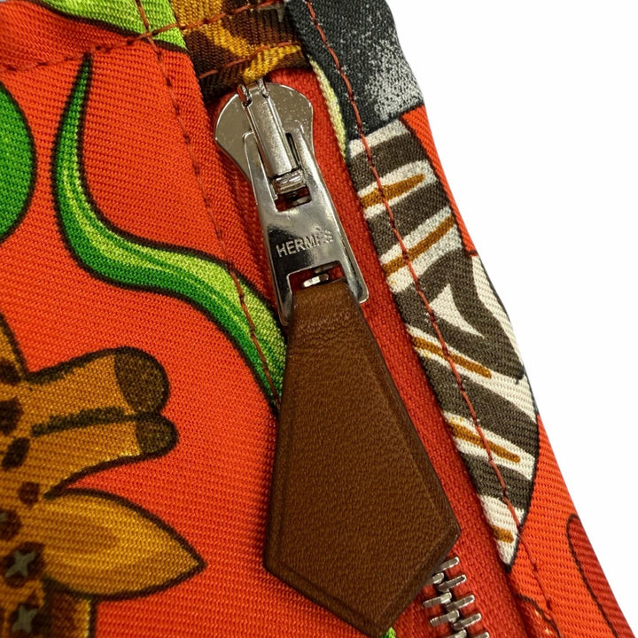 Great HERMES Shoulder Bag La Marche du Zambezi (The Zambezi River March) silk