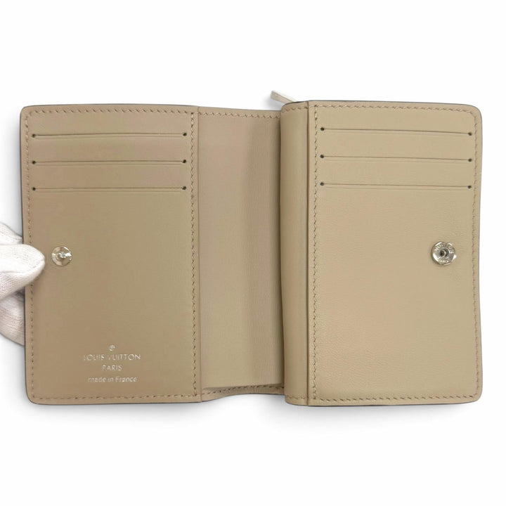 Pristine LOUIS VUITTON Bifold Wallet Portefeuille Claire Mahina Women M80817