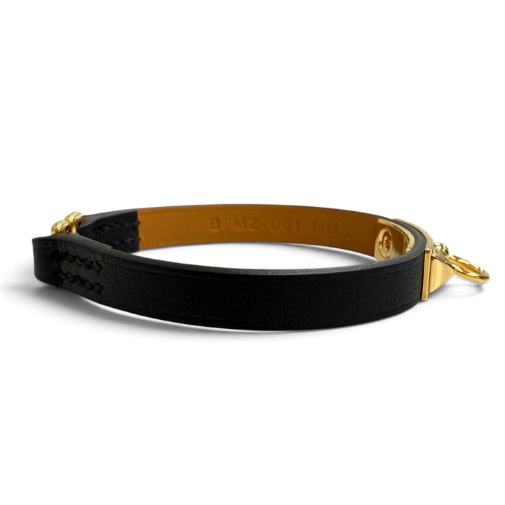 Excellent HERMES bracelet Micro Rival black Swift Women