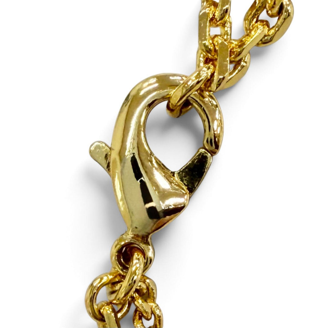 Excellent DIOR Petit CD Double Bracelet Star Rhinestone gold Women B1133PMTCY