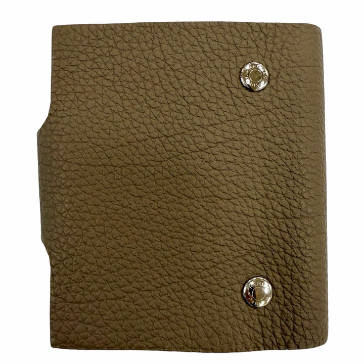 Excellent HERMES Ulysse mini notebook cover Refillable Serie Metal Togo Leather