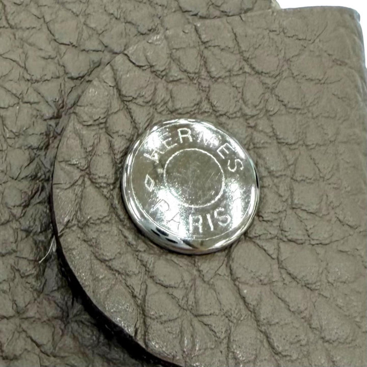 Excellent HERMES Ulysse mini notebook cover Refillable Serie Metal Togo Leather
