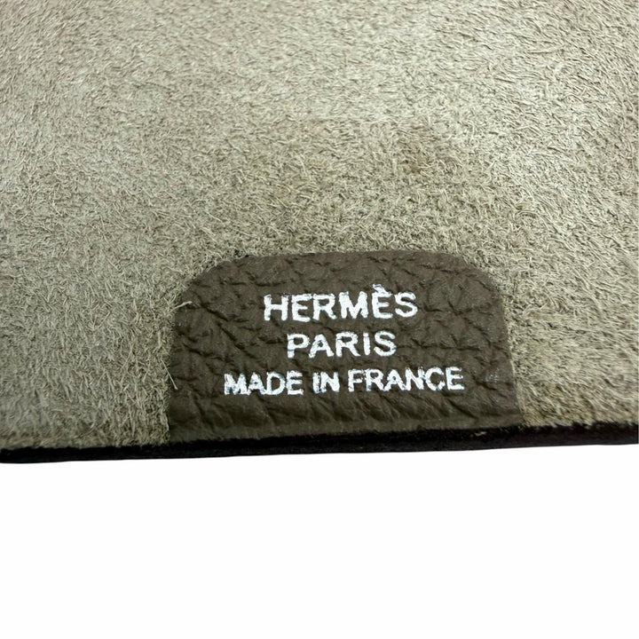Excellent HERMES Ulysse mini notebook cover Refillable Serie Metal Togo Leather
