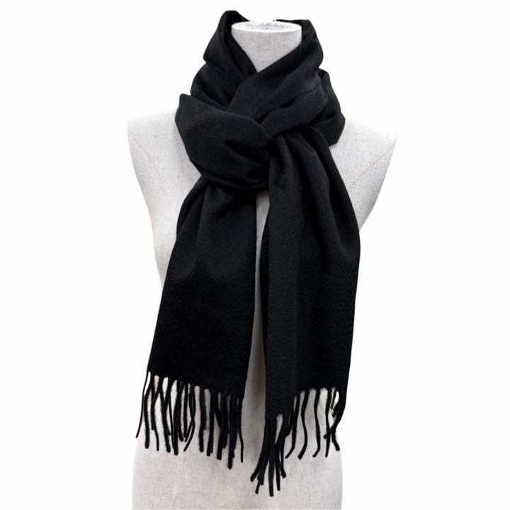 Great LOUIS VUITTON Scarf Echarpe Geram LV logo embroidery cashmere M75362