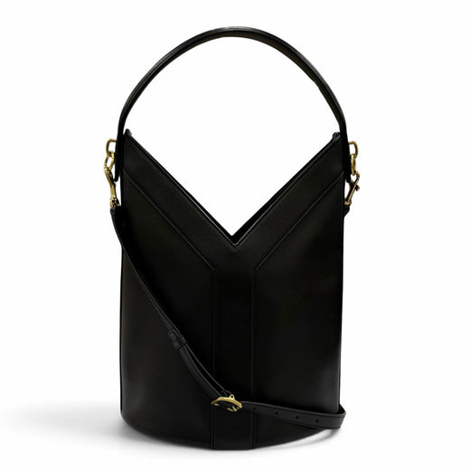 Excellent SAINT LAURENT Shoulder Bag Y-shaped top handle 2-way handbag leather