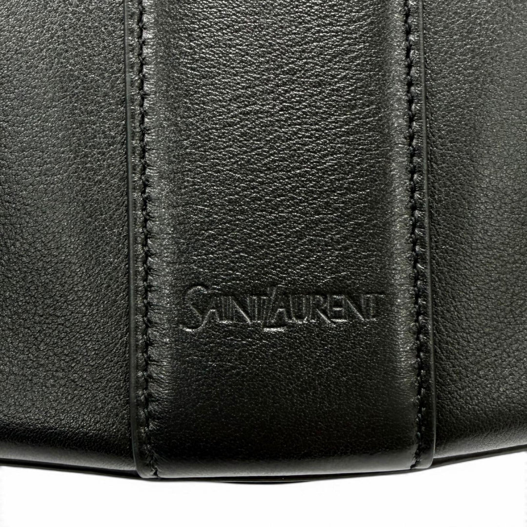 Excellent SAINT LAURENT Shoulder Bag Y-shaped top handle 2-way handbag leather