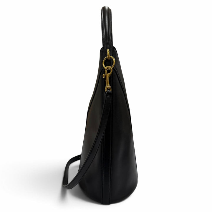 Excellent SAINT LAURENT Shoulder Bag Y-shaped top handle 2-way handbag leather