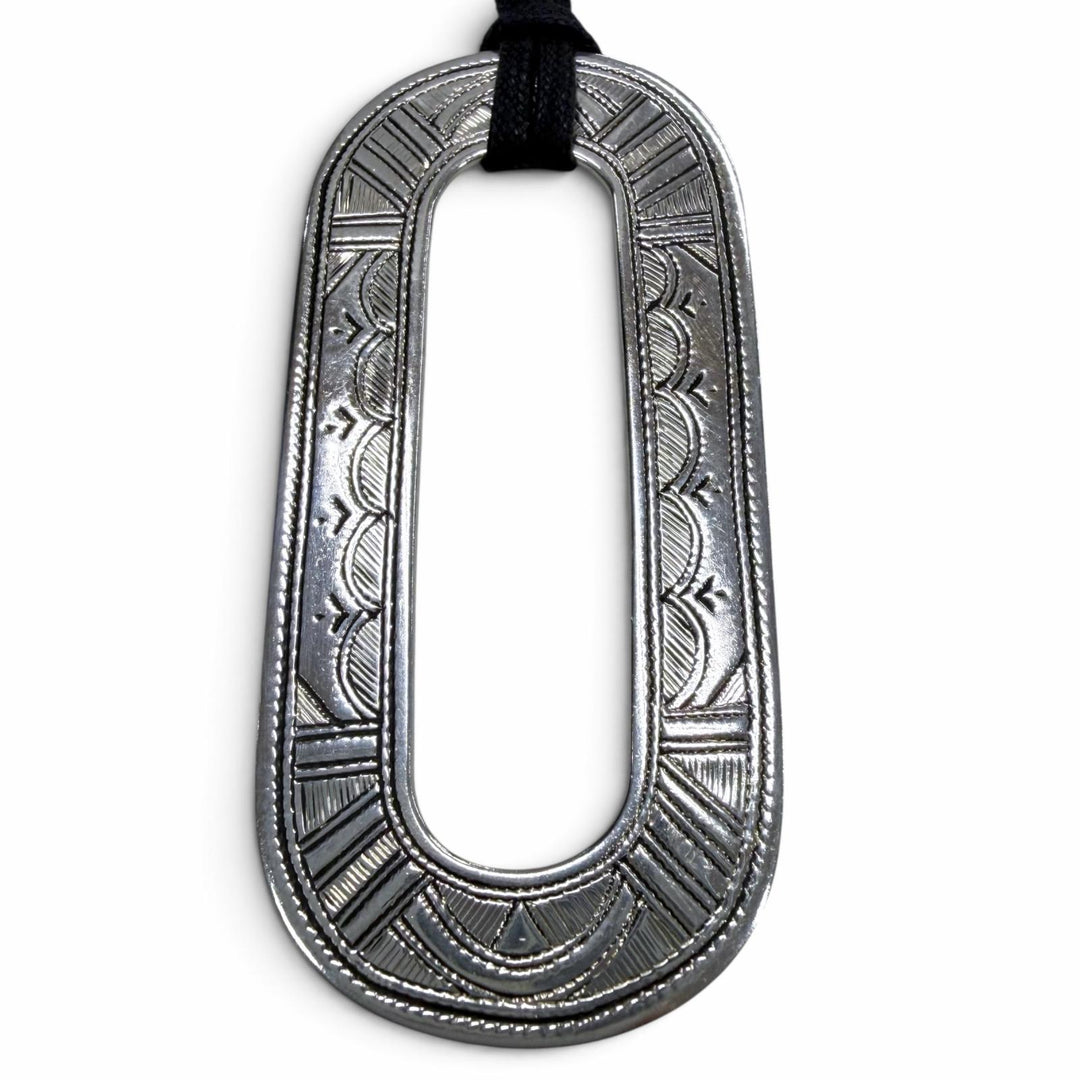 Very Good HERMES Necklace Touareg Silver AG925 mens