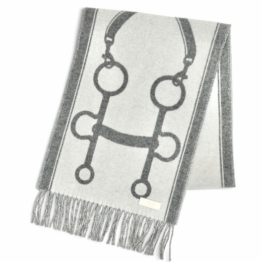 Excellent HERMES Scarf the mall Fringe Scarf Stole Shawl cashmere Women H259157S