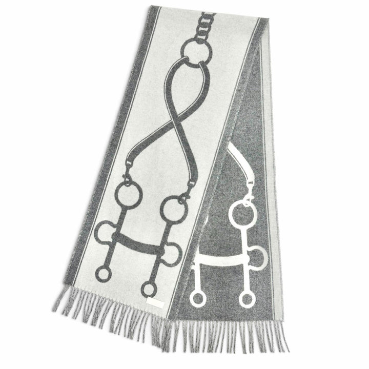 Excellent HERMES Scarf the mall Fringe Scarf Stole Shawl cashmere Women H259157S