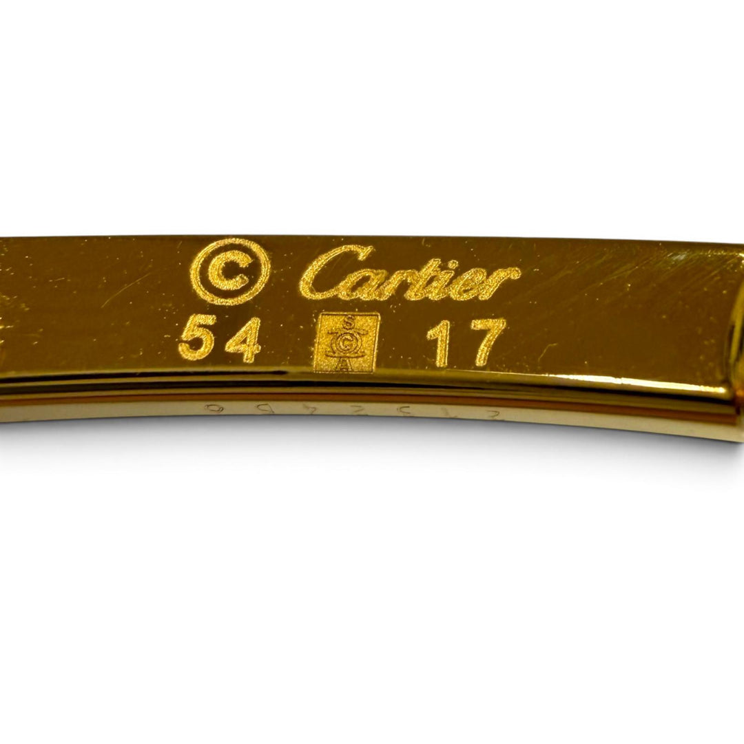 Excellent Cartier sunglasses 2C Decor Trinity Eyewear with Metal Logo gold Wood