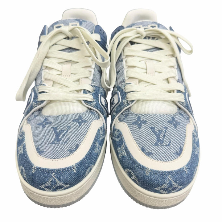 Pristine LOUIS VUITTON Low cut sneakers LV Trainer Line blue