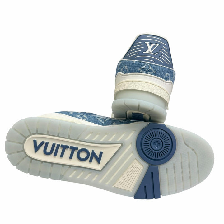 Pristine LOUIS VUITTON Low cut sneakers LV Trainer Line blue