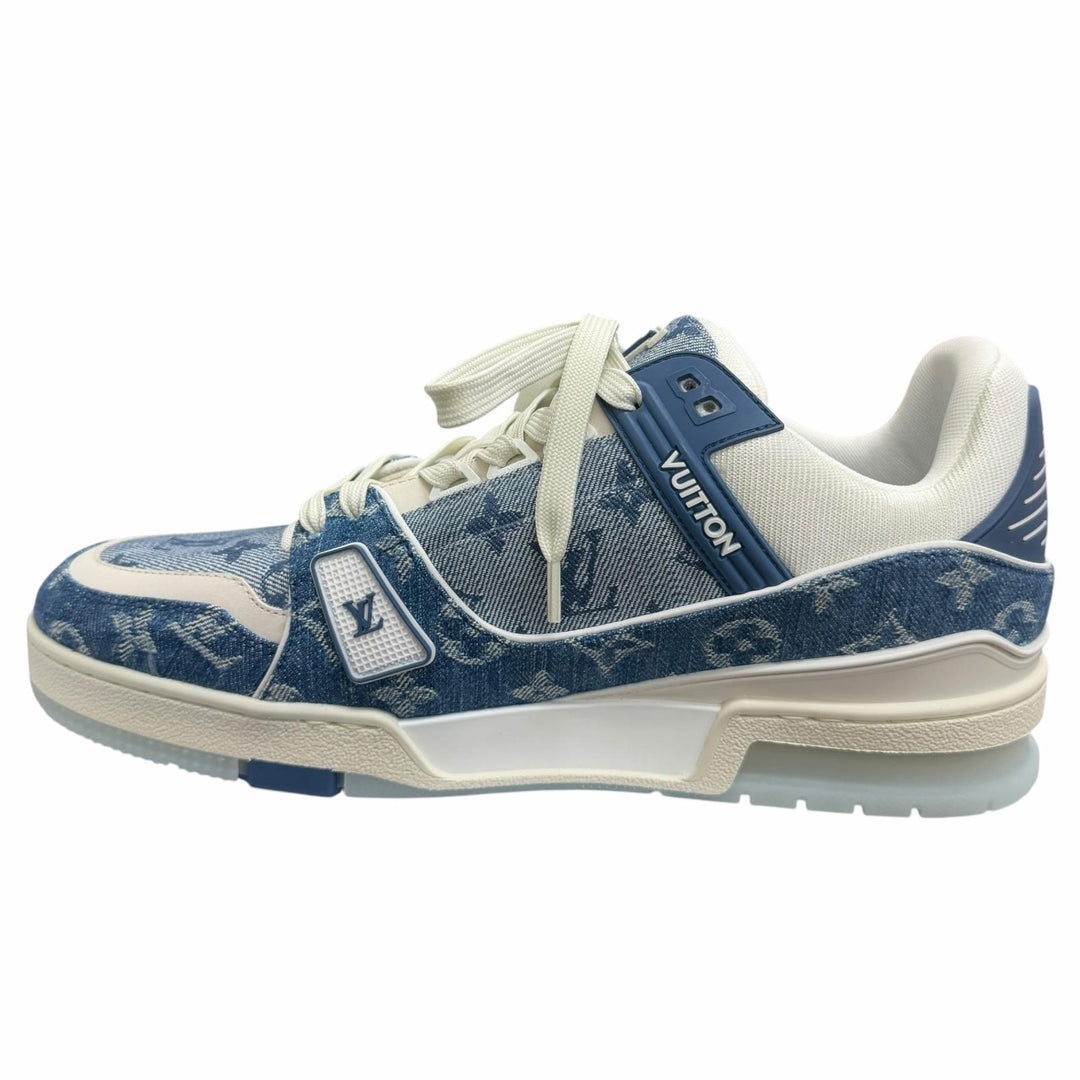 Pristine LOUIS VUITTON Low cut sneakers LV Trainer Line blue