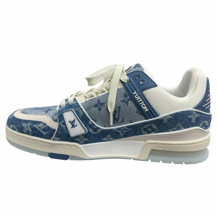 Pristine LOUIS VUITTON Low cut sneakers LV Trainer Line blue