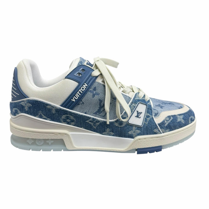 Pristine LOUIS VUITTON Low cut sneakers LV Trainer Line blue