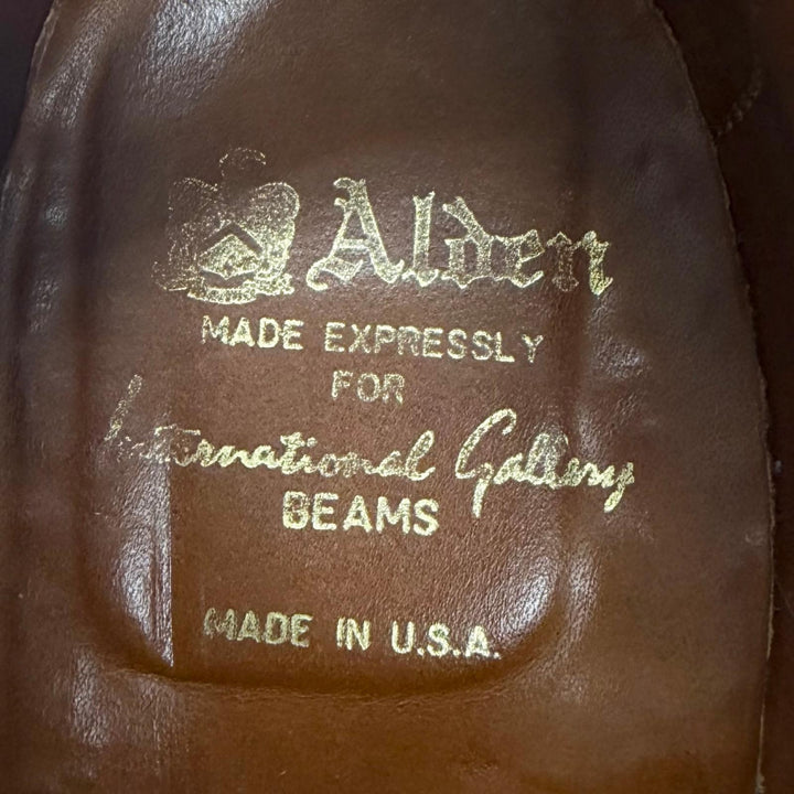 Very Good ALDEN Dress shoes BEAMS exclusive V-tip black Cordovan mens