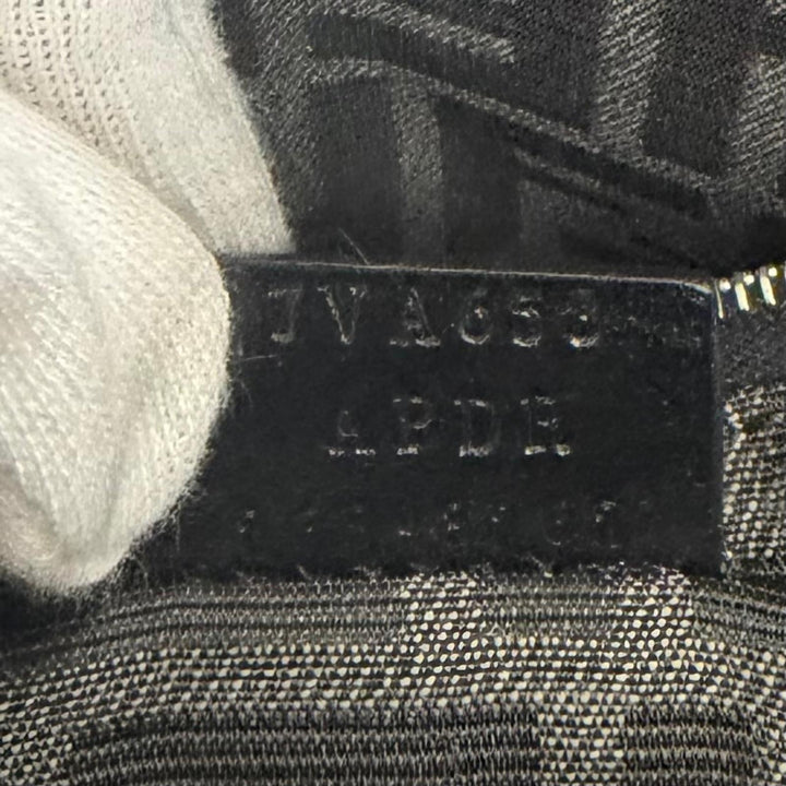 Excellent FENDI Fendi Louis Tote Bag Small FF logo black