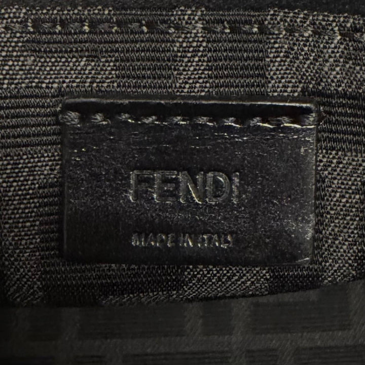 Excellent FENDI Fendi Louis Tote Bag Small FF logo black