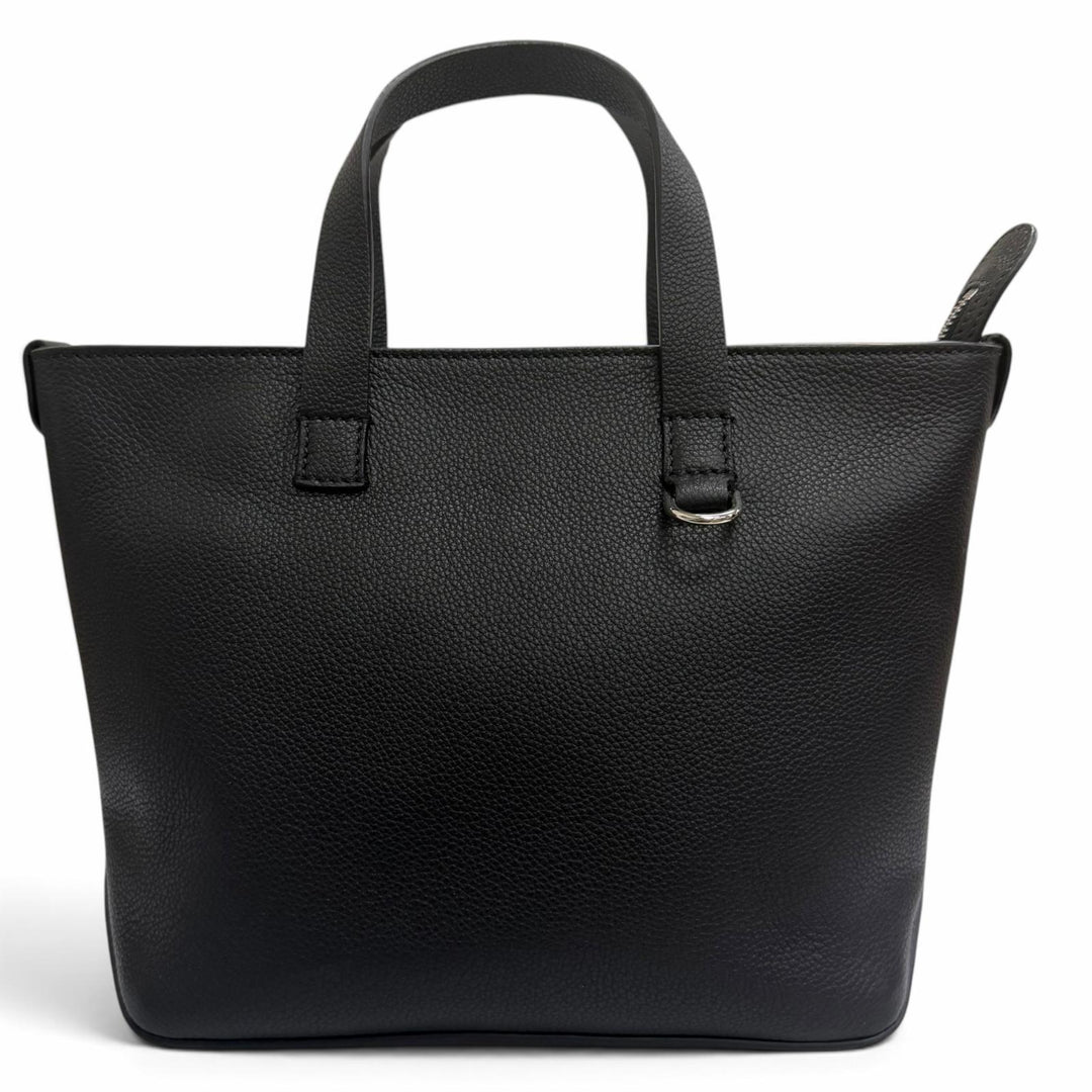 Excellent FENDI Fendi Louis Tote Bag Small FF logo black