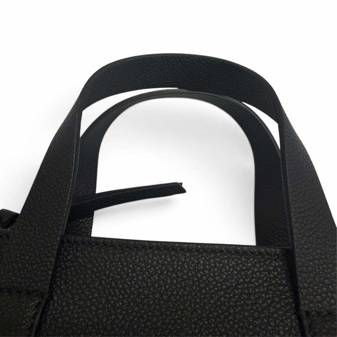 Excellent FENDI Fendi Louis Tote Bag Small FF logo black