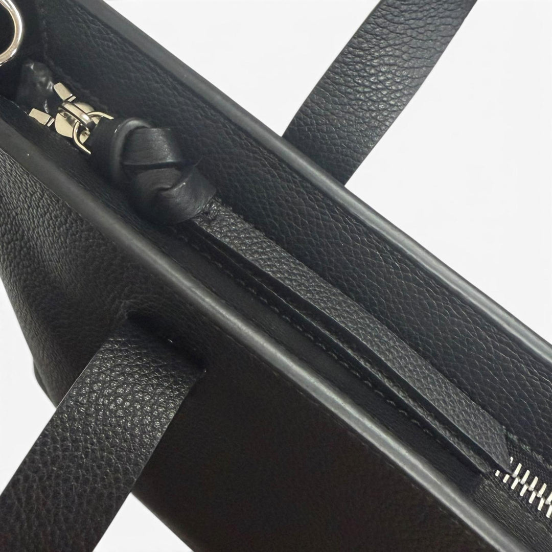 Excellent FENDI Fendi Louis Tote Bag Small FF logo black