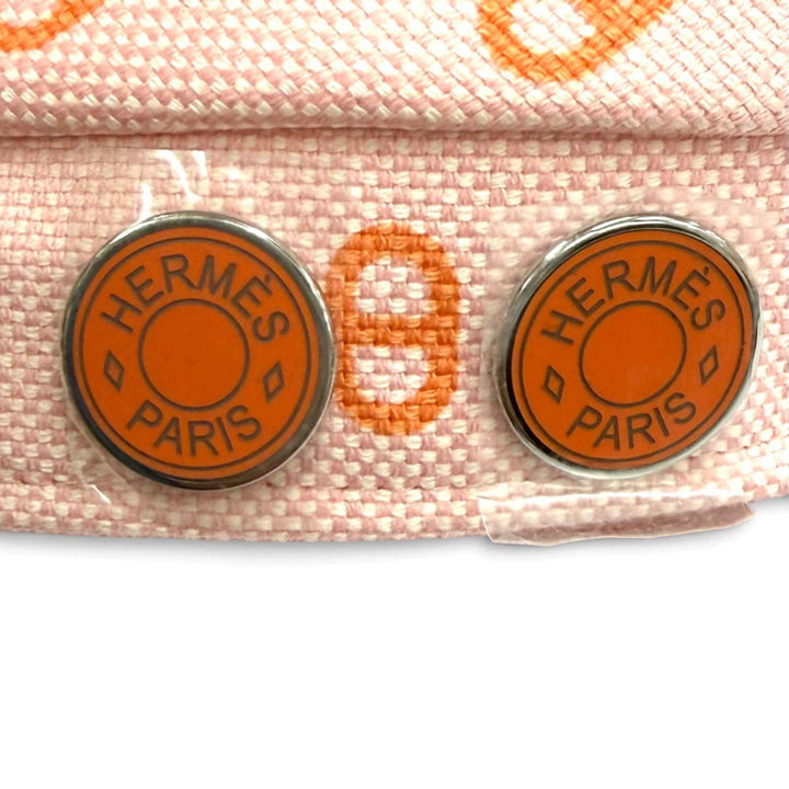 Pristine HERMES Casquette Vauban Toile H Chaine d'Ancre Sellier cotton 59