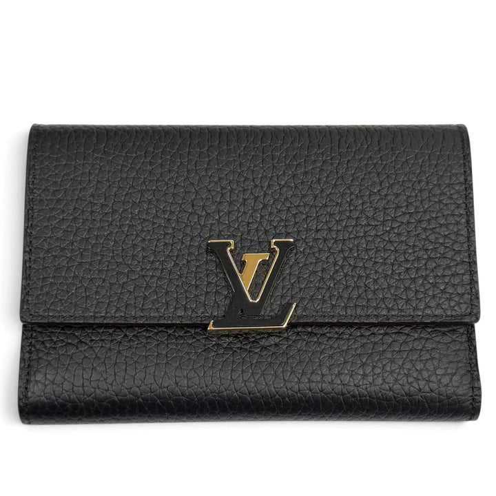 Excellent LOUIS VUITTON Tri-fold wallet Portefeuille Compact leather M62157