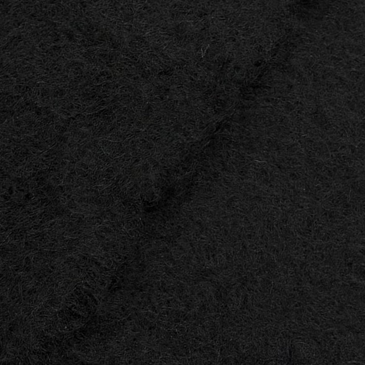 Great LOEWE Scarf Leather anagram patch with fringe black mohair Women