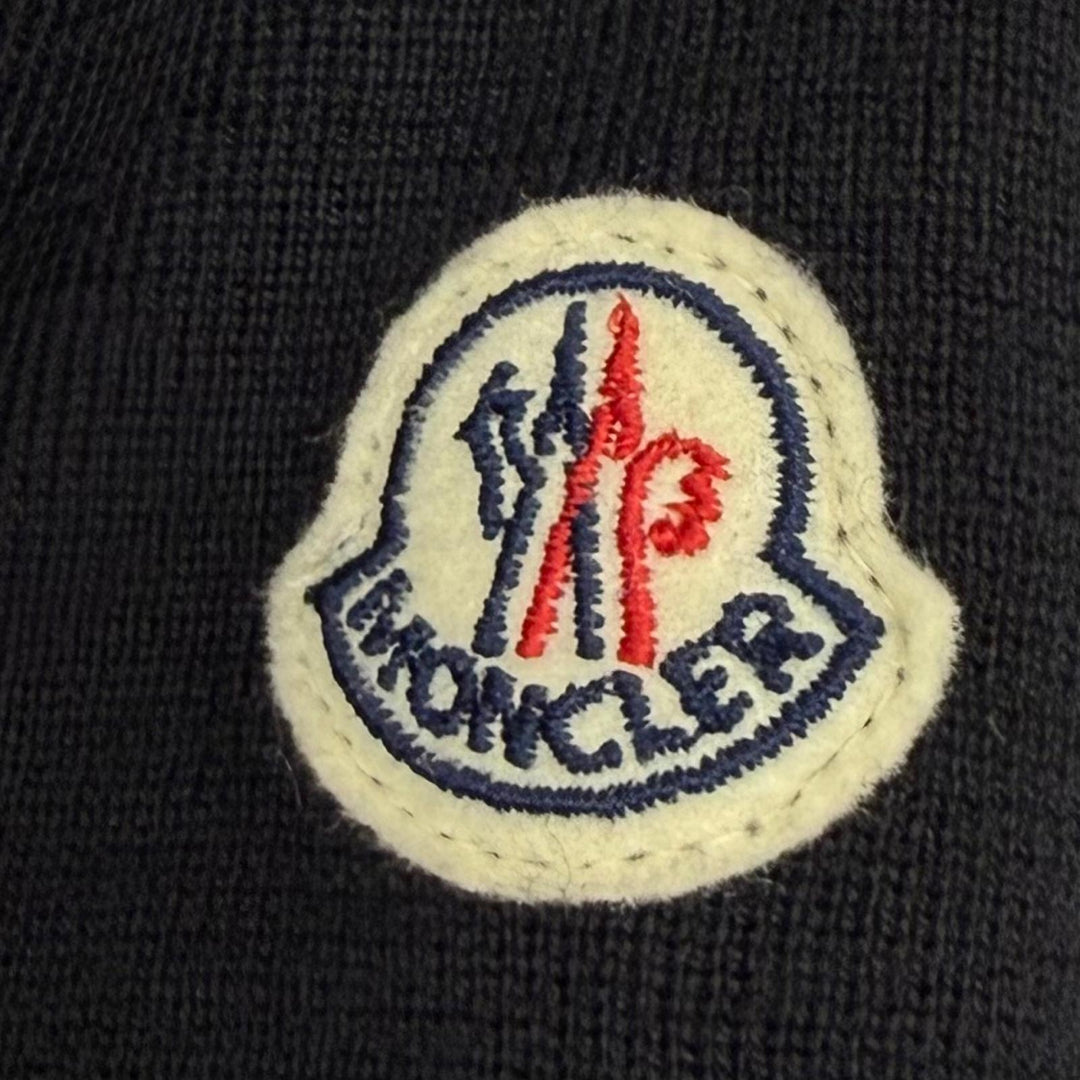 Great MONCLER Down jacket CARDIGAN TRICOT Logo patch with contrasting design XS