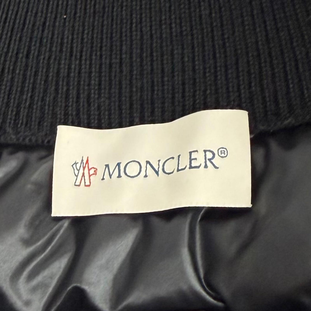 Great MONCLER Down jacket CARDIGAN TRICOT Logo patch with contrasting design XS
