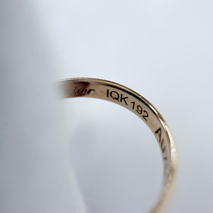 Excellent Cartier Trinity Cord Bracelet White gold AU750 Women