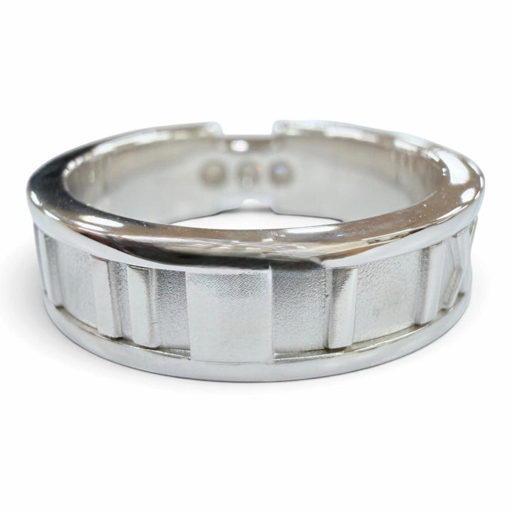 Excellent TIFFANY&Co. Ring ring Atlas ring White gold 750 Women