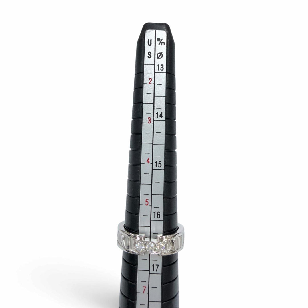 Excellent TIFFANY&Co. Ring ring Atlas ring White gold 750 Women