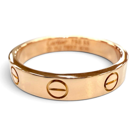 Excellent Cartier Ring ring LOVE Ring Small Model Pink gold 750 Women 55