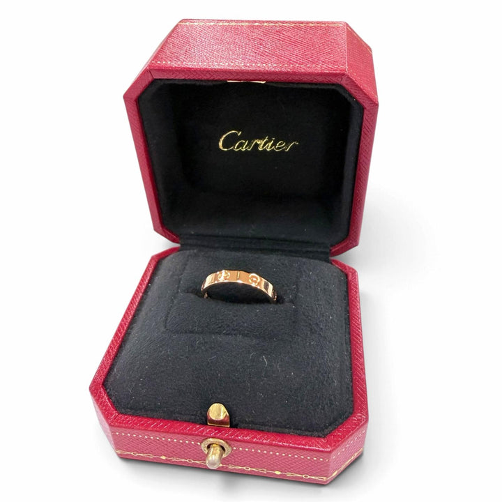 Excellent Cartier Ring ring LOVE Ring Small Model Pink gold 750 Women 55