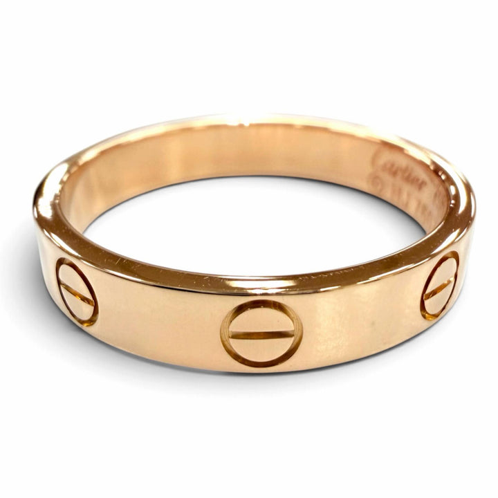 Excellent Cartier Ring ring LOVE Ring Small Model Pink gold 750 Women 55