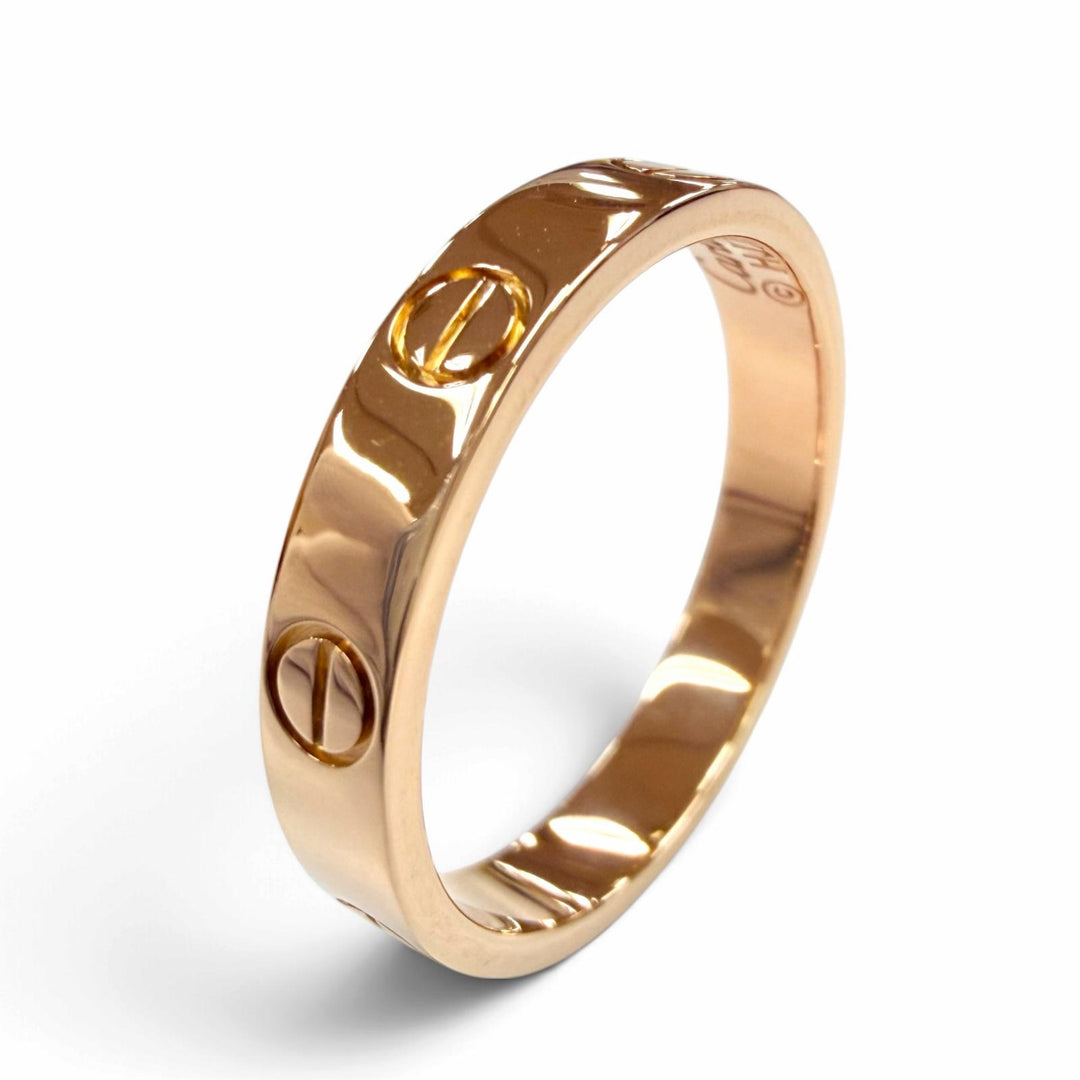 Excellent Cartier Ring ring LOVE Ring Small Model Pink gold 750 Women 55