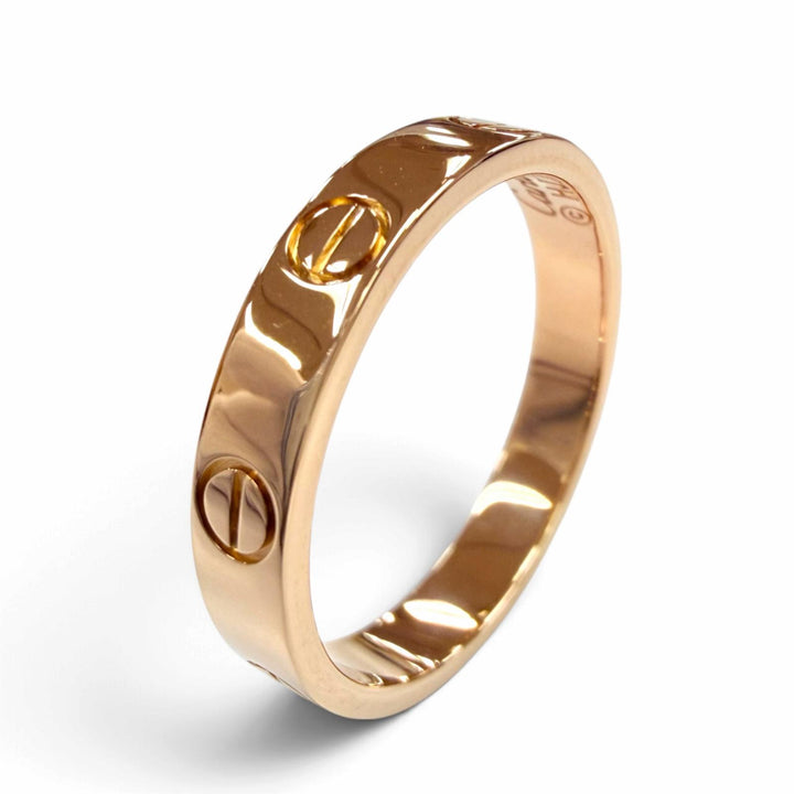 Excellent Cartier Ring ring LOVE Ring Small Model Pink gold 750 Women 55