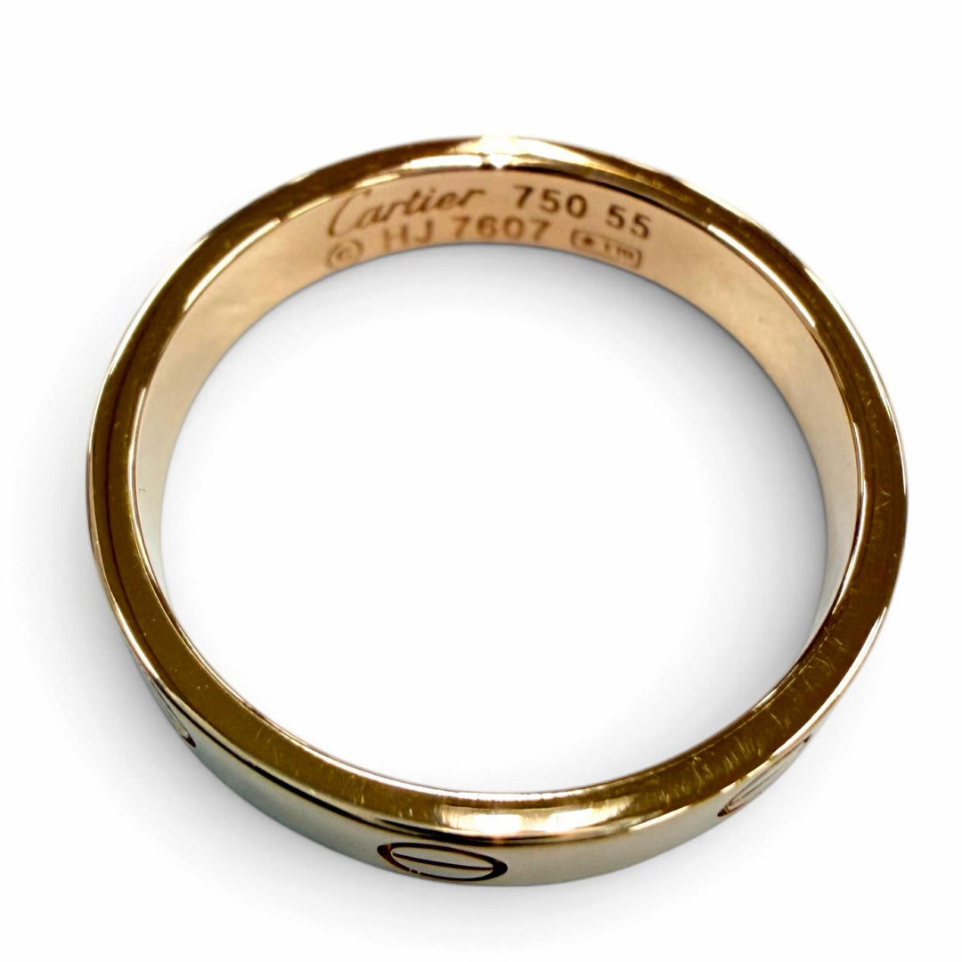 Excellent Cartier Ring ring LOVE Ring Small Model Pink gold 750 Women 55
