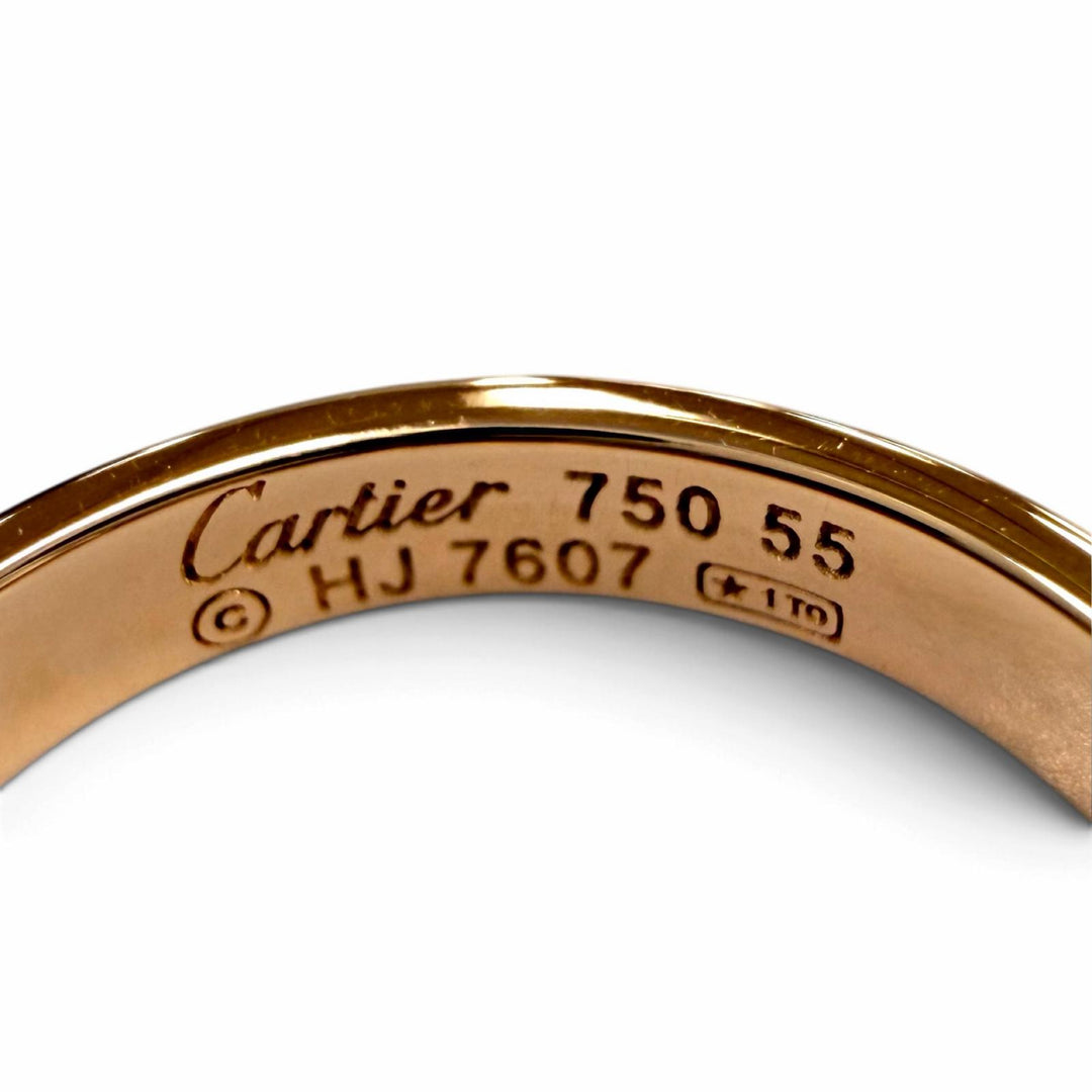 Excellent Cartier Ring ring LOVE Ring Small Model Pink gold 750 Women 55