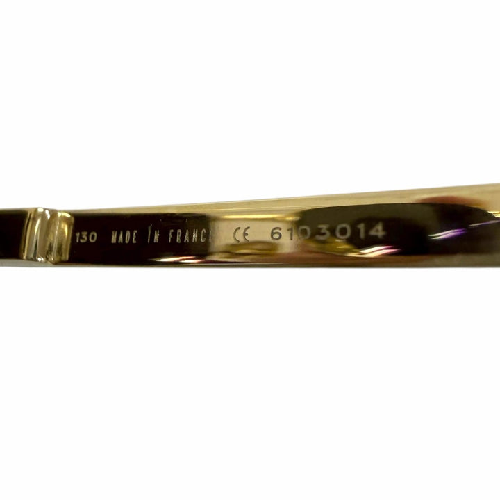 Great Cartier sunglasses SANTOS-DUMONT Mirror lens double bridge gold