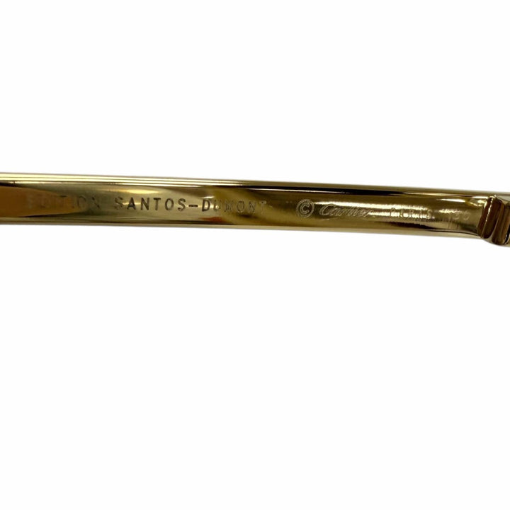Great Cartier sunglasses SANTOS-DUMONT Mirror lens double bridge gold