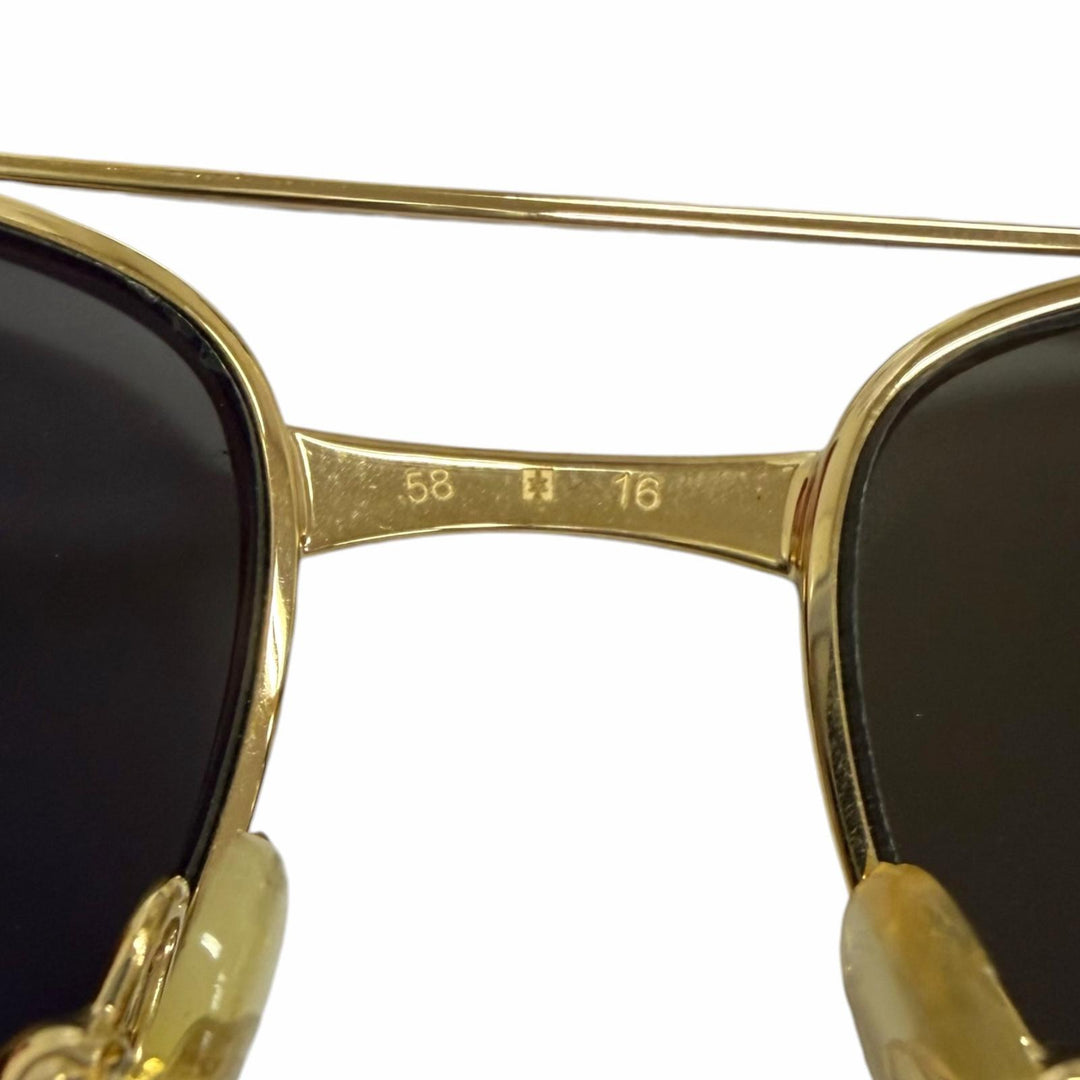 Great Cartier sunglasses SANTOS-DUMONT Mirror lens double bridge gold