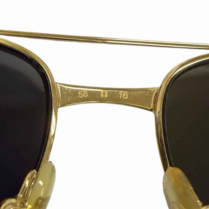 Great Cartier sunglasses SANTOS-DUMONT Mirror lens double bridge gold