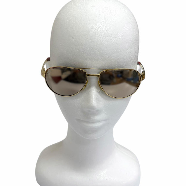 Great Cartier sunglasses SANTOS-DUMONT Mirror lens double bridge gold